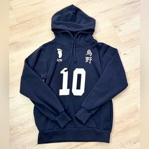 Haikyuu Karasuno Sweat Shirt Hoody Top Japanese Anime Size M